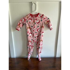 Girls 18 month footed Christmas pajamas